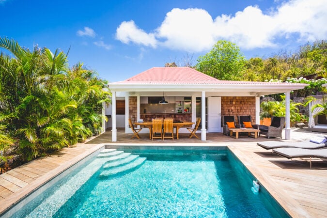 Private pool and terrace, Villa Xanadu St. Barts.